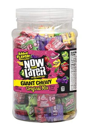 Now and Later Giant Chew Original Mix 120 Piece Tub